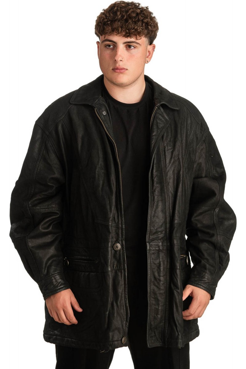 Γνήσιο Ανδρικό Δερμάτινο Μπουφάν - T320