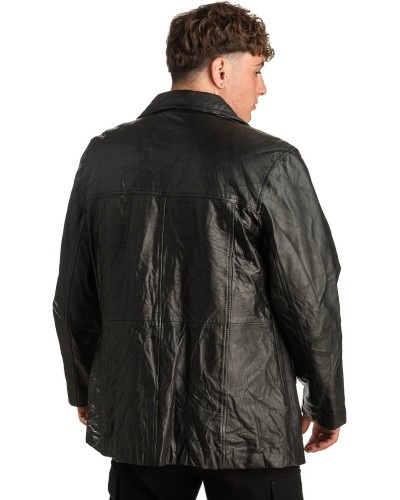 Γνήσιο Ανδρικό Δερμάτινο Παλτό - T321