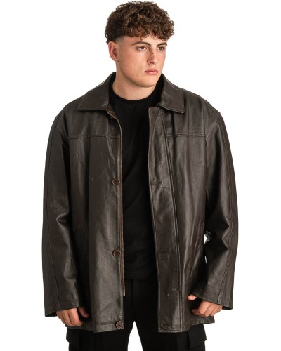 Γνήσιο Ανδρικό Δερμάτινο Μπουφάν - T322