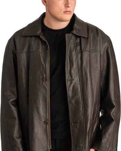 Γνήσιο Ανδρικό Δερμάτινο Μπουφάν - T322