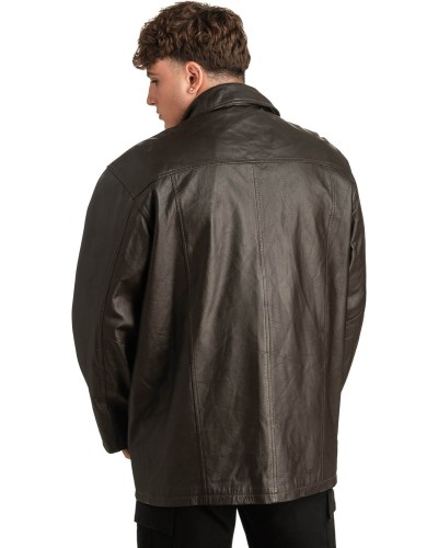 Γνήσιο Ανδρικό Δερμάτινο Μπουφάν - T322