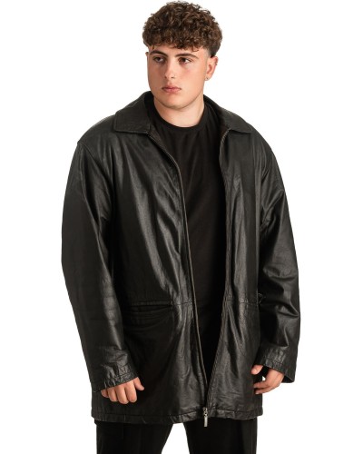 Γνήσιο Ανδρικό Δερμάτινο Μπουφάν - T323