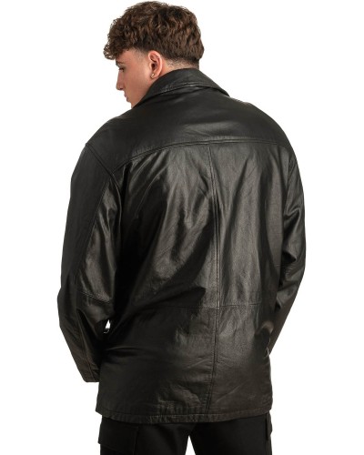 Γνήσιο Ανδρικό Δερμάτινο Μπουφάν - T323