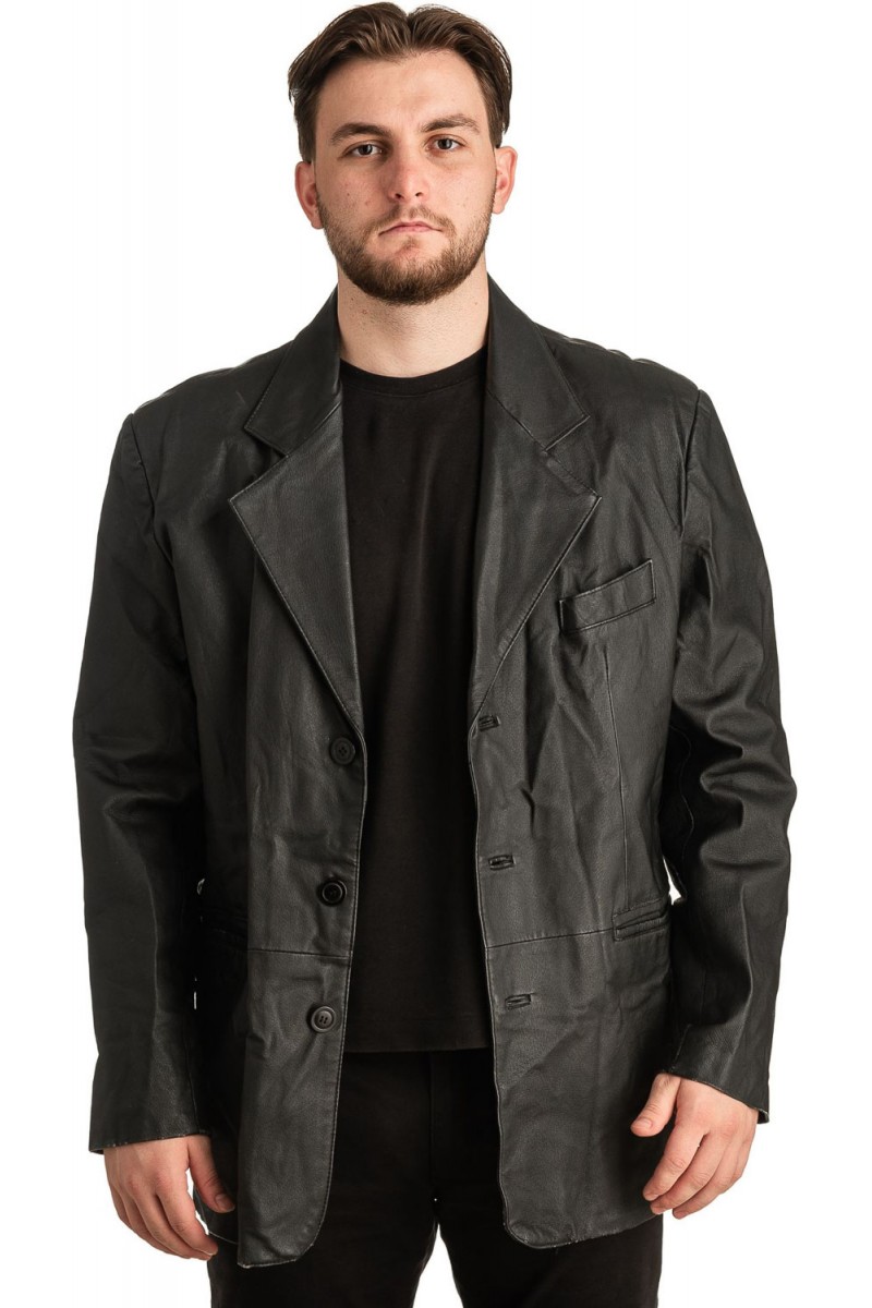 Γνήσιο Ανδρικό Δερμάτινο Σακάκι - T325