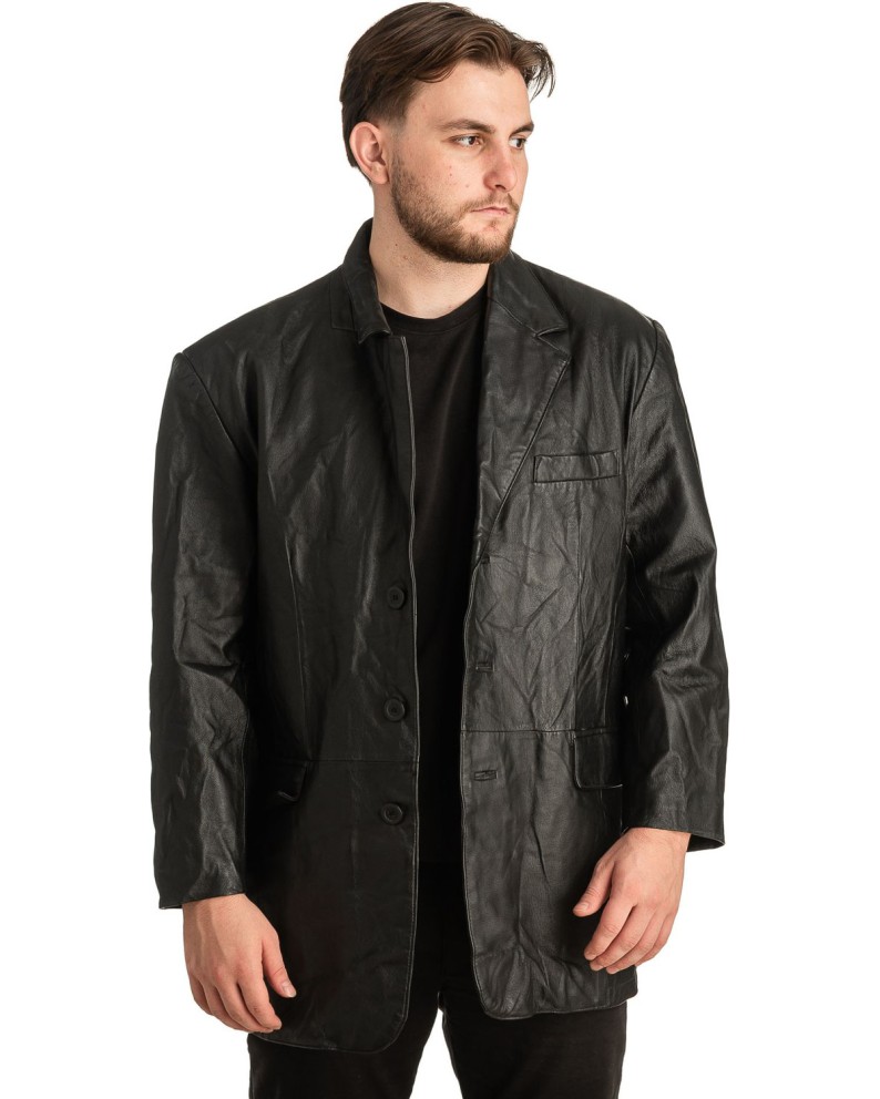 Γνήσιο Ανδρικό Δερμάτινο Σακάκι - T328