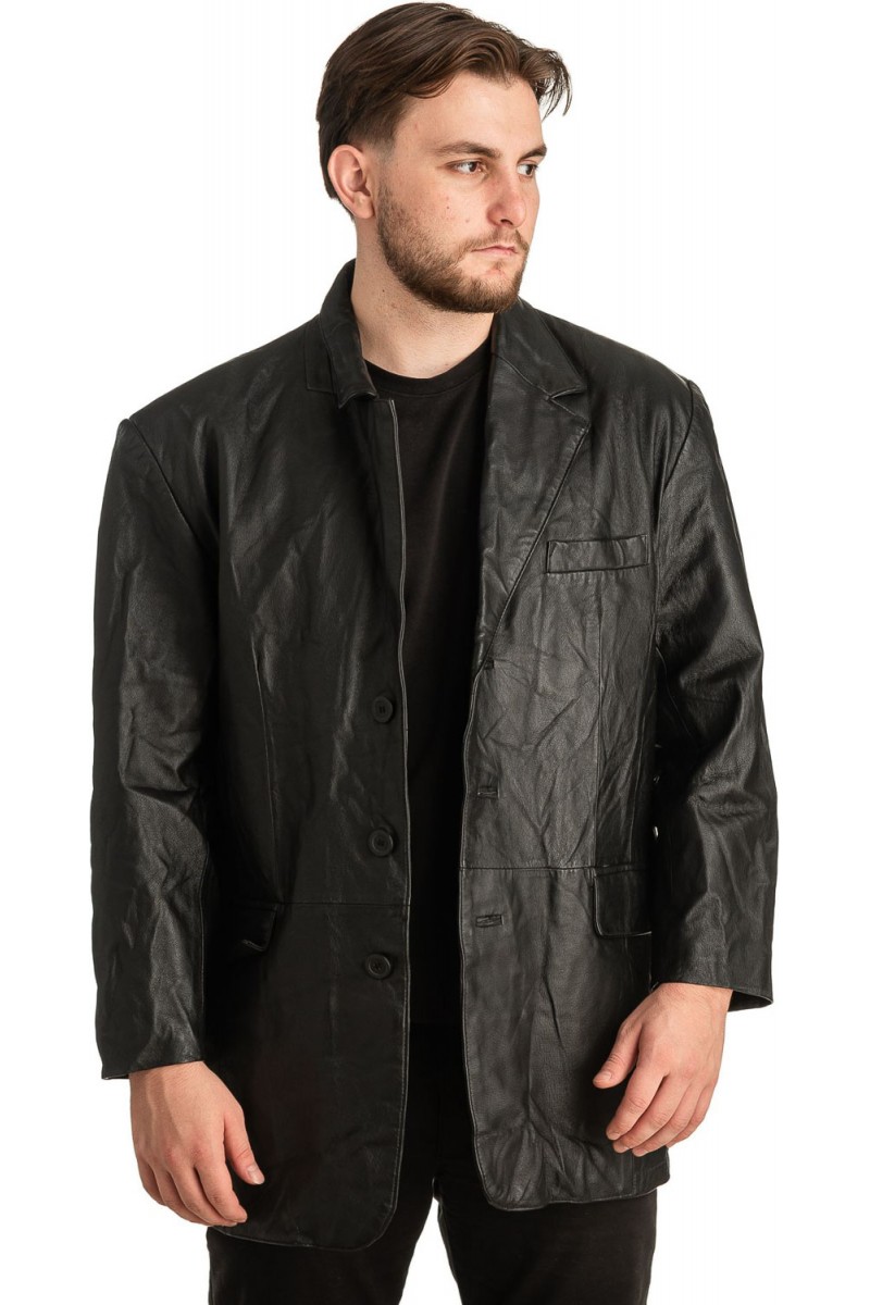 Γνήσιο Ανδρικό Δερμάτινο Σακάκι - T328