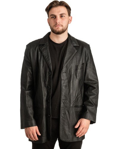 Γνήσιο Ανδρικό Δερμάτινο Σακάκι - T329