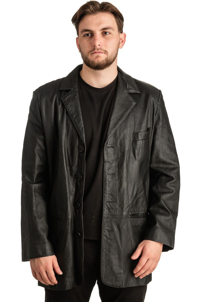 Γνήσιο Ανδρικό Δερμάτινο Σακάκι - T329