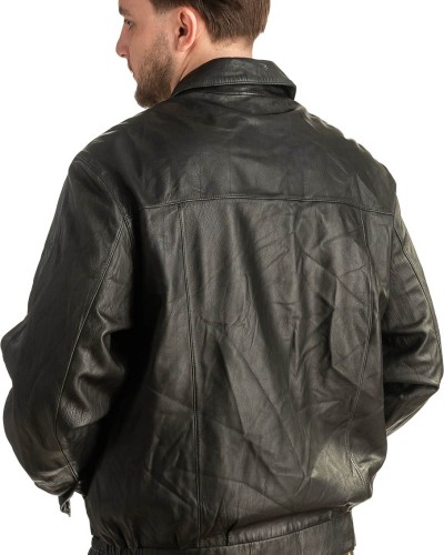 Γνήσιο Ανδρικό Δερμάτινο Μπουφάν - T331