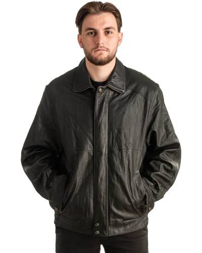 Γνήσιο Ανδρικό Δερμάτινο Μπουφάν - T331
