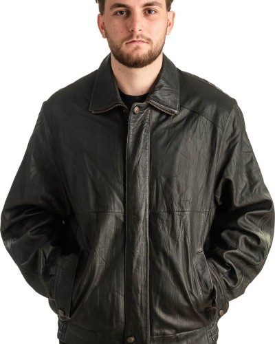 Γνήσιο Ανδρικό Δερμάτινο Μπουφάν - T331