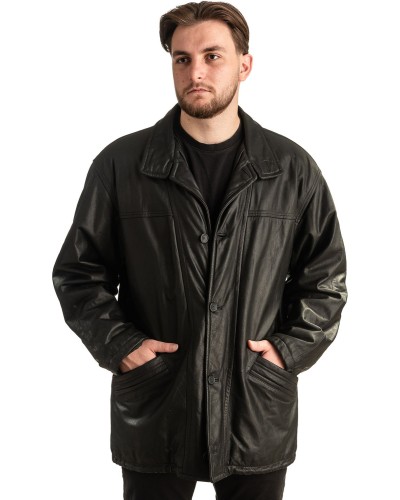 Γνήσιο Ανδρικό Δερμάτινο Μπουφάν - T333