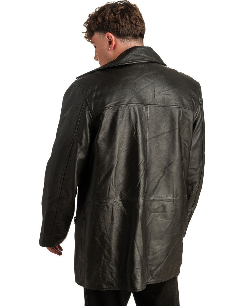 Γνήσιο Ανδρικό Δερμάτινο Μπουφάν - T339