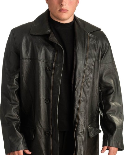 Γνήσιο Ανδρικό Δερμάτινο Μπουφάν - T339