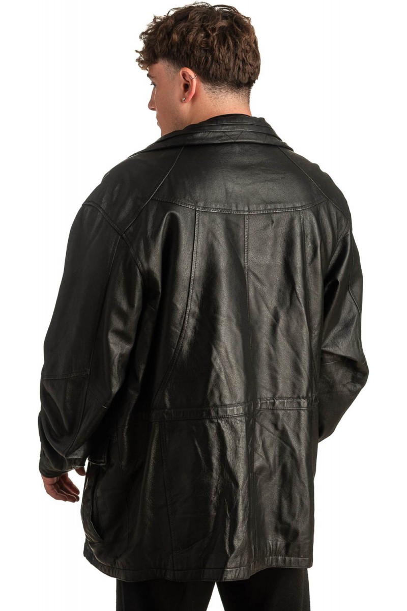 Γνήσιο Ανδρικό Δερμάτινο Μπουφάν - T340