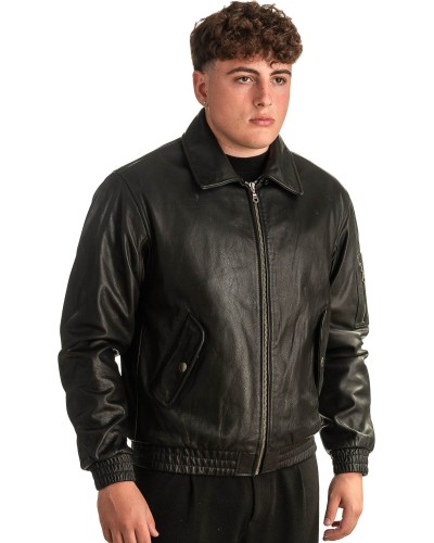 Γνήσιο Ανδρικό Δερμάτινο Μπουφάν - T341