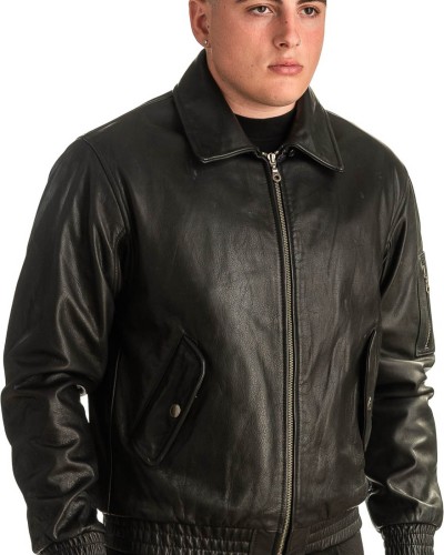 Γνήσιο Ανδρικό Δερμάτινο Μπουφάν - T341