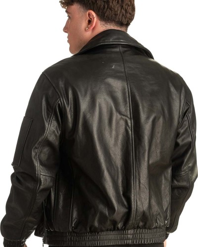 Γνήσιο Ανδρικό Δερμάτινο Μπουφάν - T341