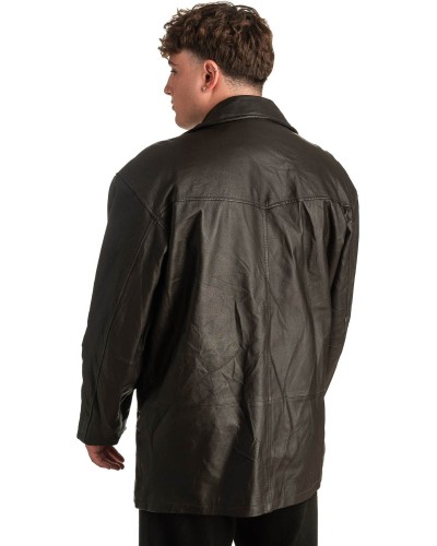 Γνήσιο Ανδρικό Δερμάτινο Μπουφάν - T342