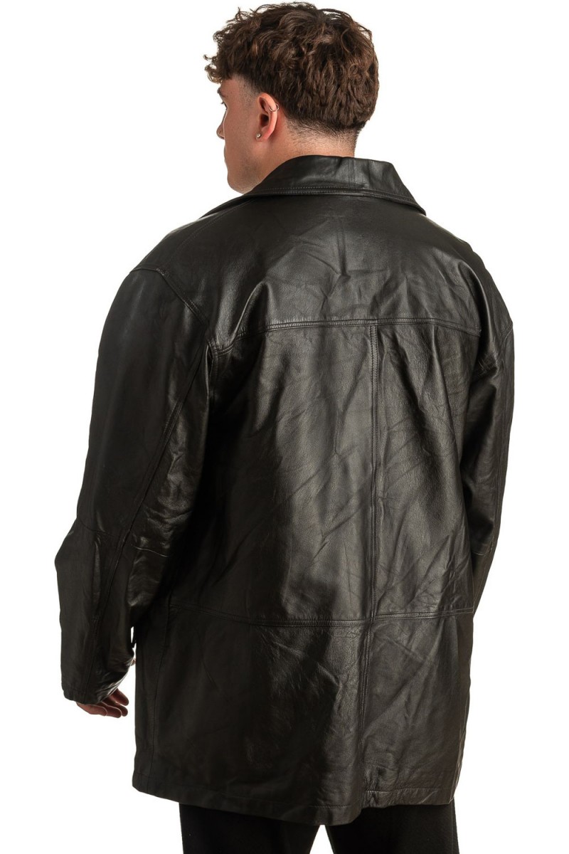 Γνήσιο Ανδρικό Δερμάτινο Μπουφάν - T345