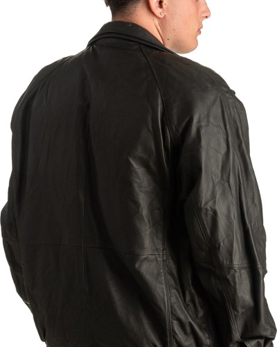 Γνήσιο Ανδρικό Δερμάτινο Μπουφάν - T346