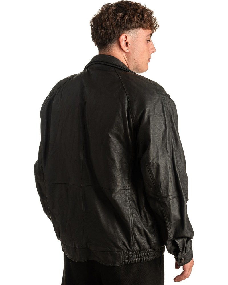 Γνήσιο Ανδρικό Δερμάτινο Μπουφάν - T346