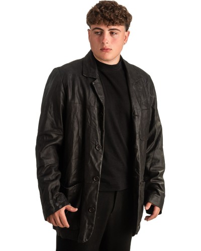 Γνήσιο Ανδρικό Δερμάτινο Σακάκι - T347