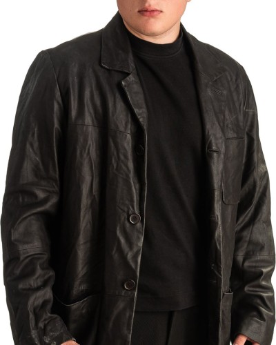 Γνήσιο Ανδρικό Δερμάτινο Σακάκι - T347