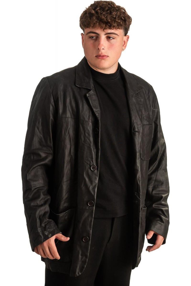 Γνήσιο Ανδρικό Δερμάτινο Σακάκι - T347