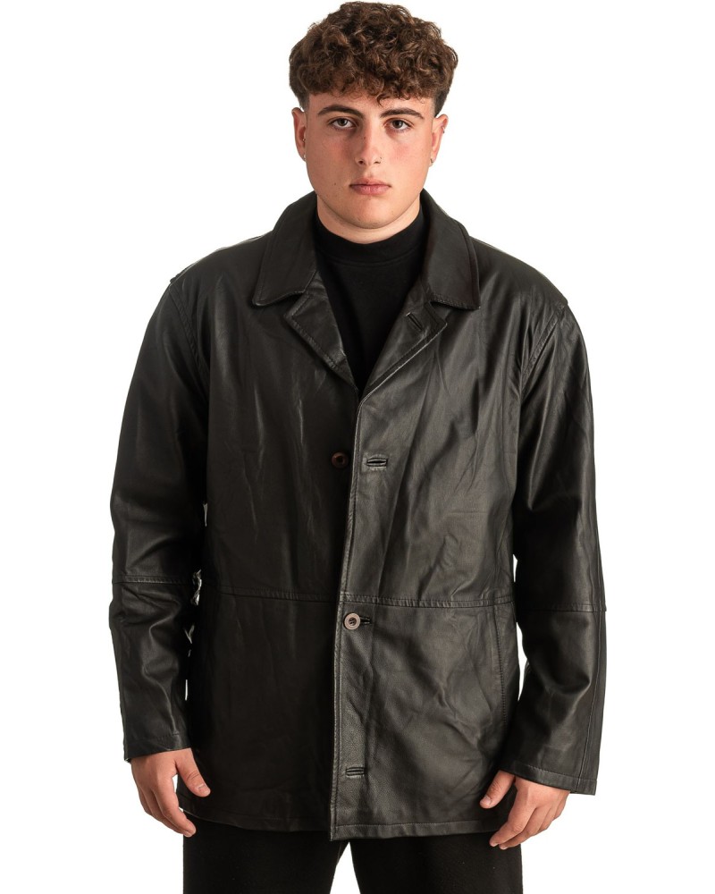 Γνήσιο Ανδρικό Δερμάτινο Σακάκι - T349