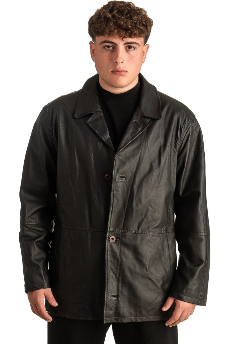 Γνήσιο Ανδρικό Δερμάτινο Σακάκι - T349