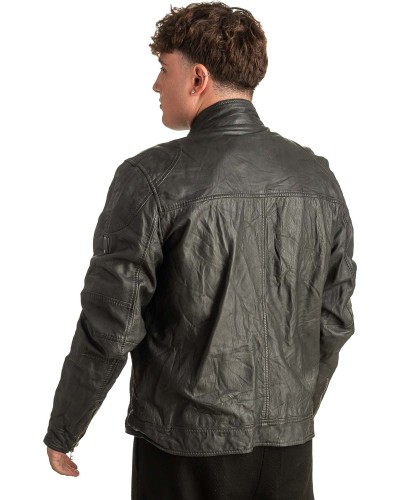 Γνήσιο Ανδρικό Δερμάτινο Μπουφάν - T350