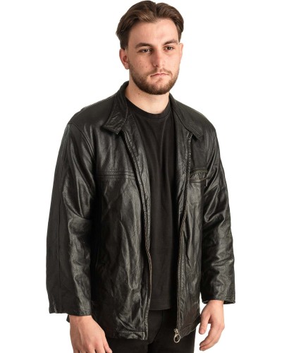 Γνήσιο Ανδρικό Δερμάτινο Μπουφάν - T353