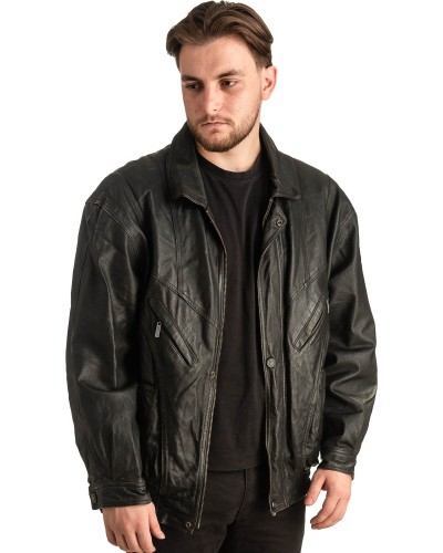 Γνήσιο Ανδρικό Δερμάτινο Μπουφάν - T355