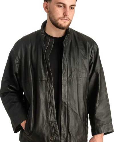 Γνήσιο Ανδρικό Δερμάτινο Μπουφάν - T359