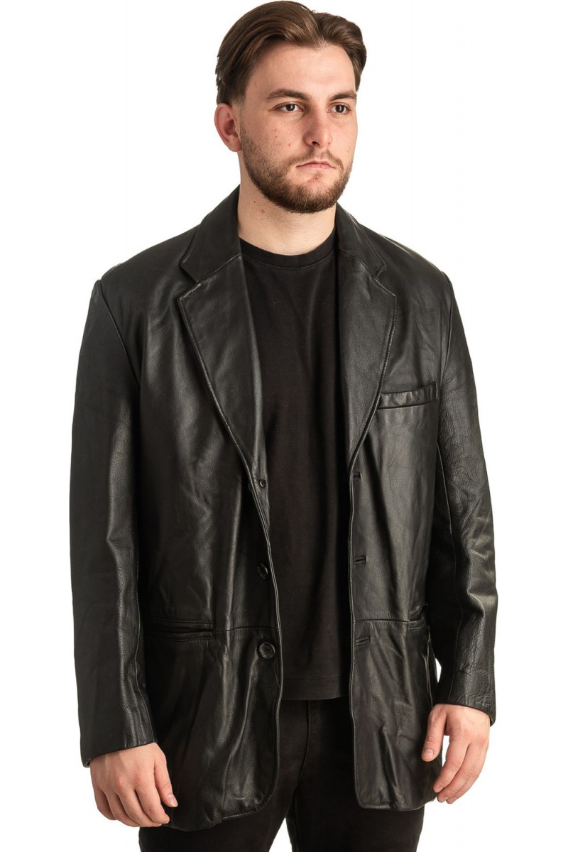 Γνήσιο Ανδρικό Δερμάτινο Σακάκι - T360