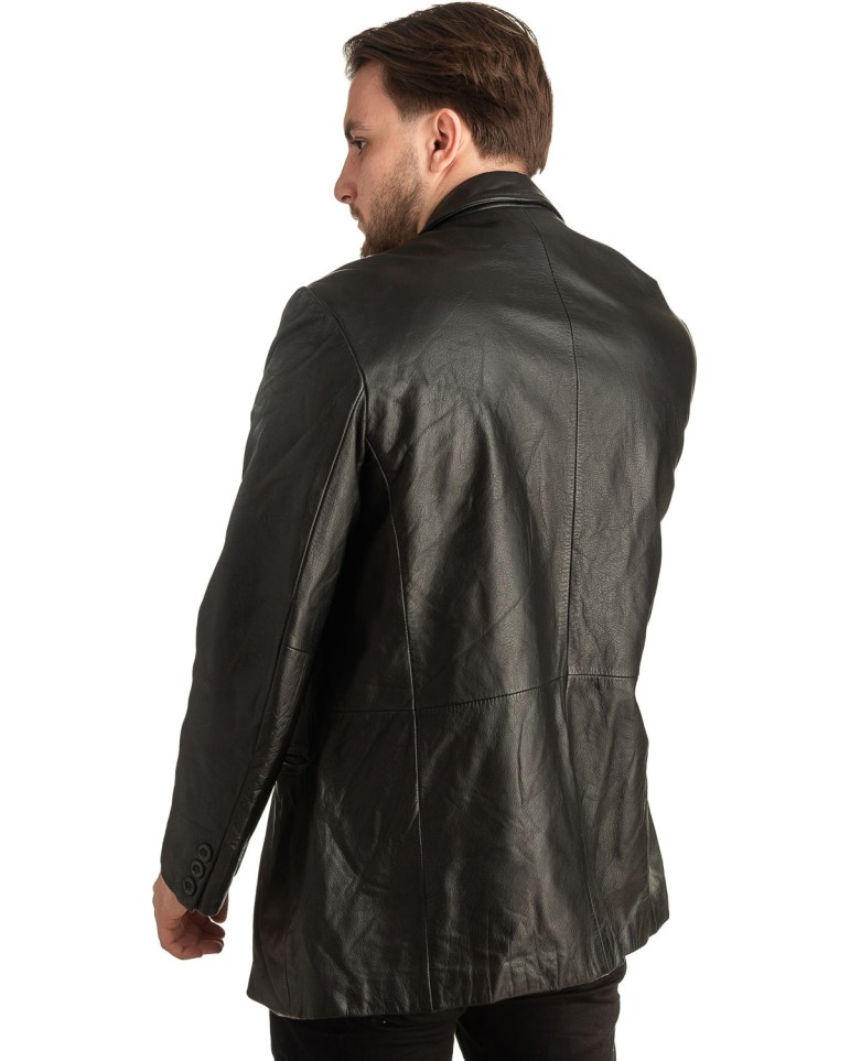 Γνήσιο Ανδρικό Δερμάτινο Σακάκι - T360