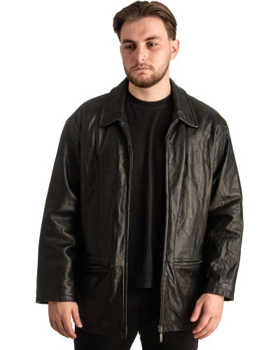 Γνήσιο Ανδρικό Δερμάτινο Μπουφάν - T361