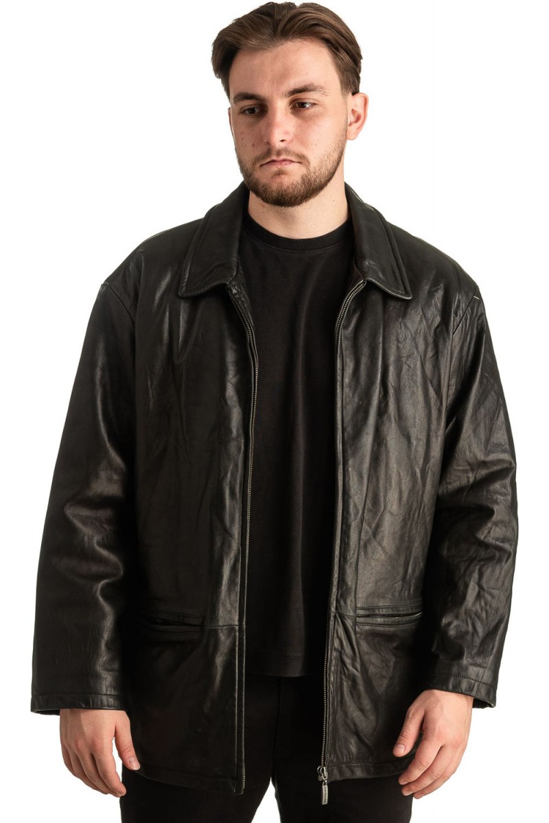 Γνήσιο Ανδρικό Δερμάτινο Μπουφάν - T361