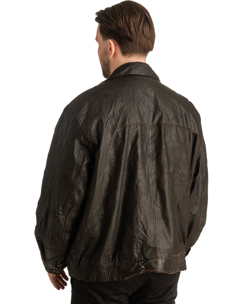 Γνήσιο Ανδρικό Δερμάτινο Μπουφάν - T363