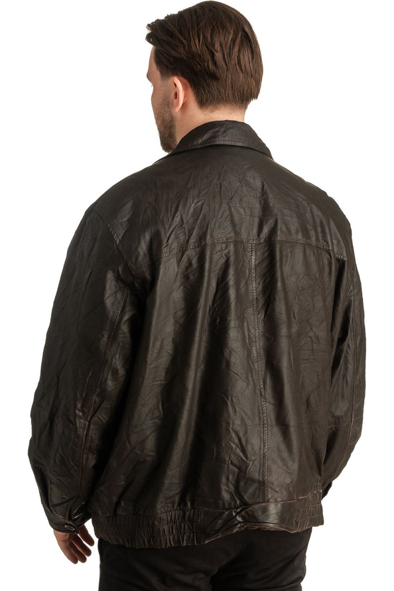 Γνήσιο Ανδρικό Δερμάτινο Μπουφάν - T363