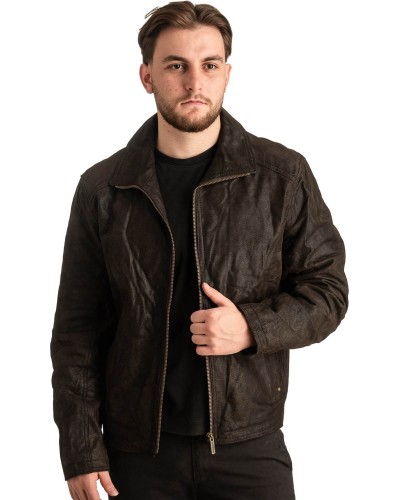 Γνήσιο Ανδρικό Δερμάτινο Μπουφάν - T364