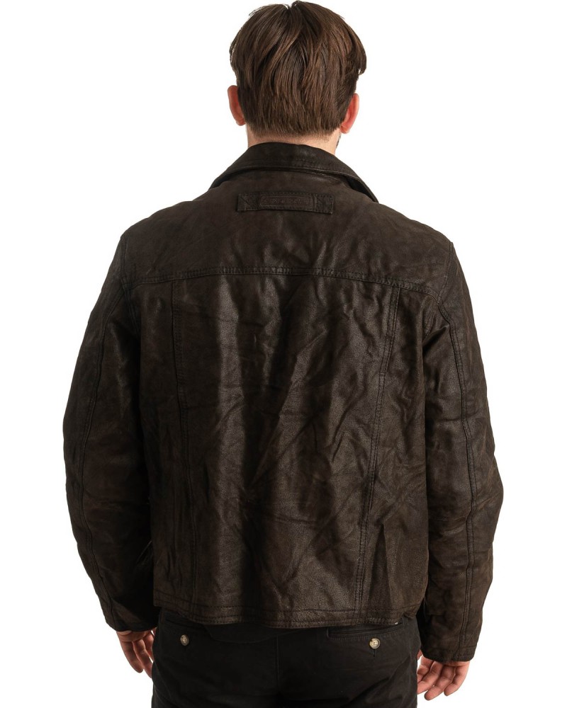 Γνήσιο Ανδρικό Δερμάτινο Μπουφάν - T364