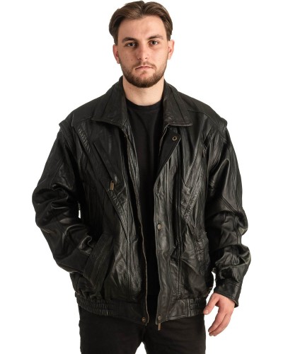 Γνήσιο Ανδρικό Δερμάτινο Μπουφάν - T365