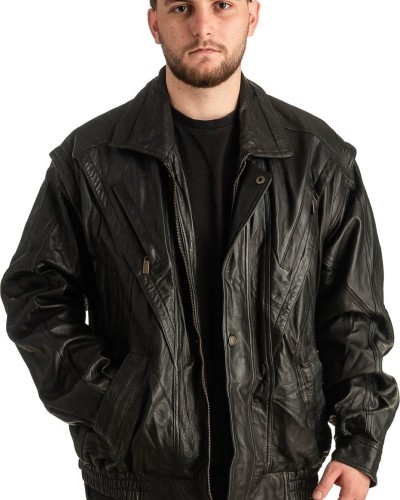 Γνήσιο Ανδρικό Δερμάτινο Μπουφάν - T365