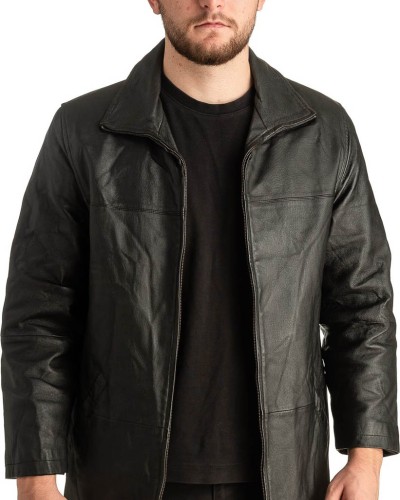 Γνήσιο Ανδρικό Δερμάτινο Μπουφάν - T368