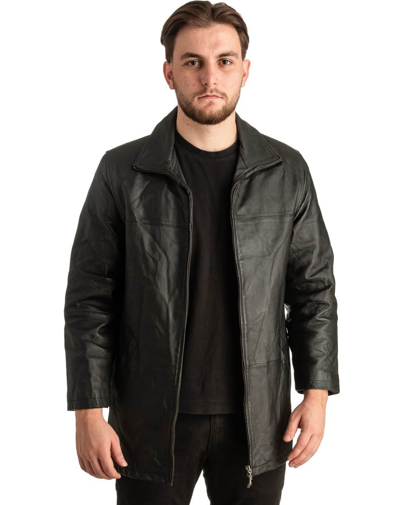 Γνήσιο Ανδρικό Δερμάτινο Μπουφάν - T368
