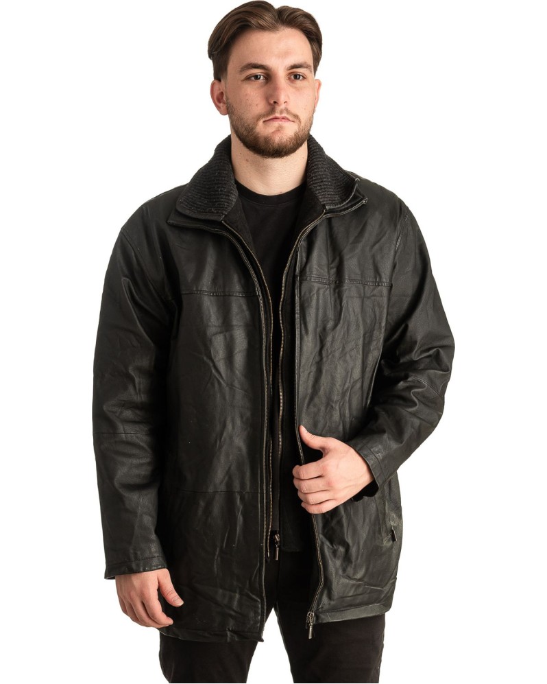 Γνήσιο Ανδρικό Δερμάτινο Μπουφάν - T370