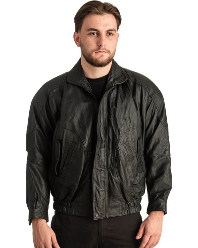 Γνήσιο Ανδρικό Δερμάτινο Μπουφάν - T374