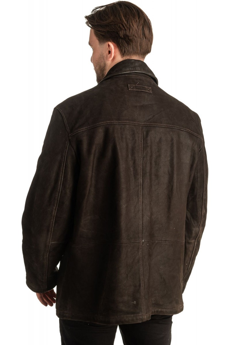 Γνήσιο Ανδρικό Δερμάτινο Μπουφάν - T376